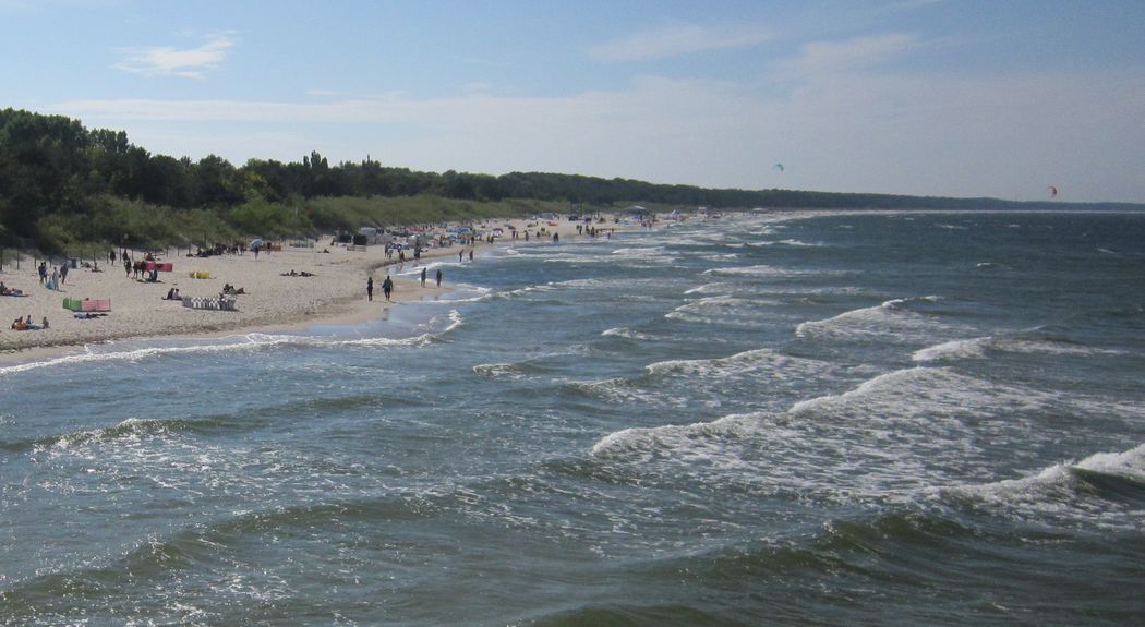 Brzeg Morza Bałtyckiego w Pobierowie